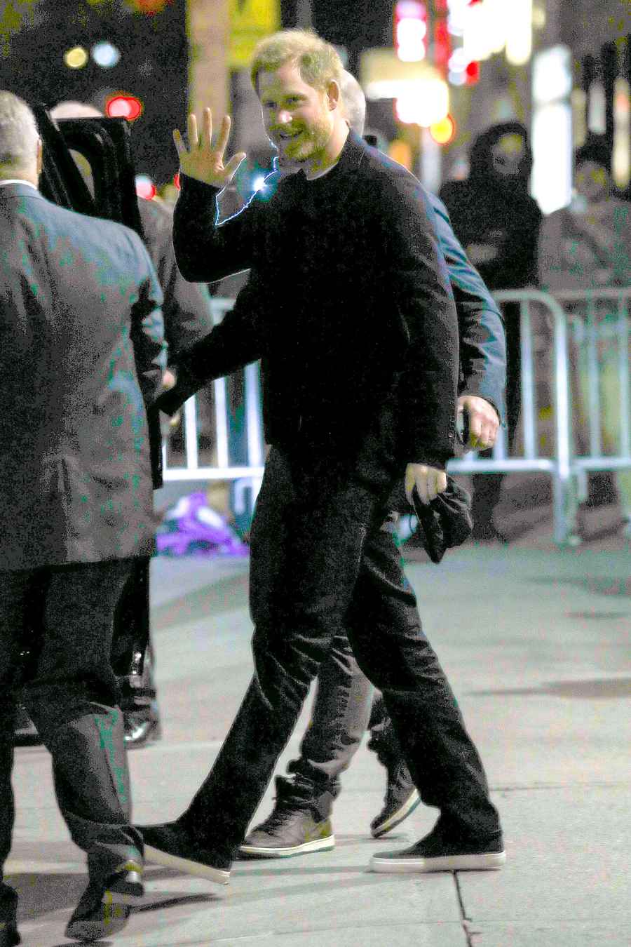 Prince Harry Is All Smiles While Leaving The Late Show With Stephen Colbert Taping