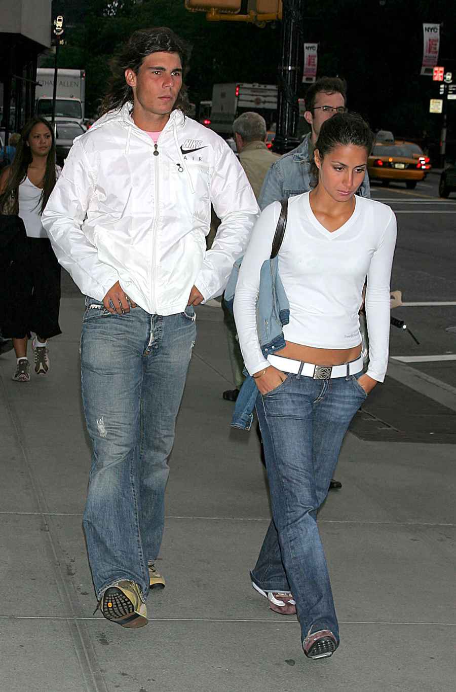 Rafael Nadal and Mery Francisca Perello’s Relationship Timeline white shirts 2005