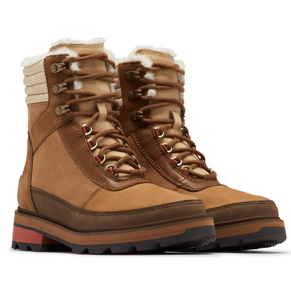 SOREL Lennox Faux Fur Trim Lace-Up Boot