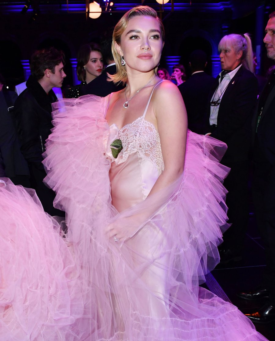 Florence Pugh’s Best Body Positivity Quotes Through the Years pink dress