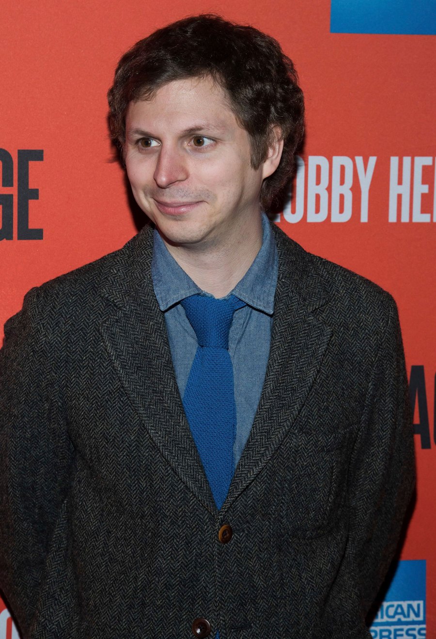 Michael Cera and Wife Nadine’s Relationship Timeline: From Secret Wedding to Welcoming 1st Child and More blue tie