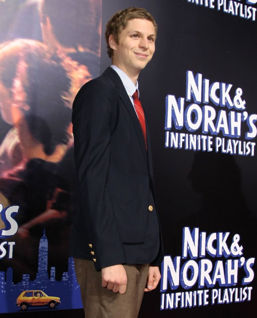 Michael Cera and Wife Nadine’s Relationship Timeline: From Secret Wedding to Welcoming 1st Child and More red tie 2000s