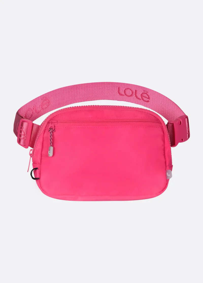 hot pink belt bag