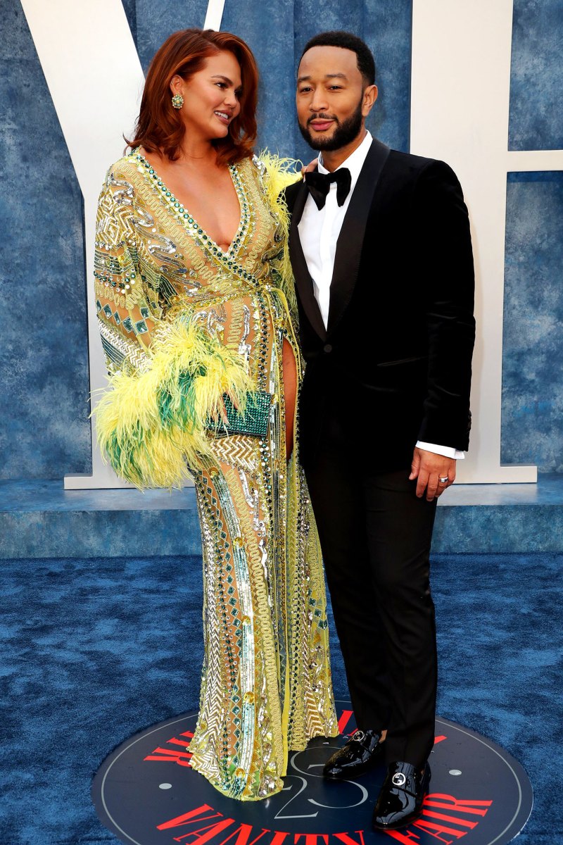Feature Chrissy Teigen and John Legend Get Glam for Vanity Fair Oscar Party Oscars 2023