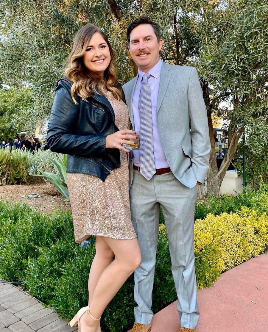 Golfer Joel Dahmen and Wife Lona Skutt’s Relationship Timeline: From Beating Cancer to Being Married With 1 Child purple tie