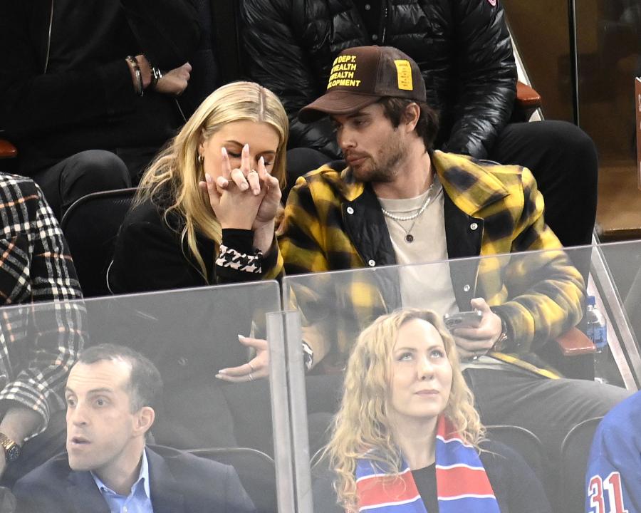 Kelsea Ballerini and Chase Stokes Spotted Packing on PDA at Rangers Game as He Hints at Supporting 'SNL' Debut