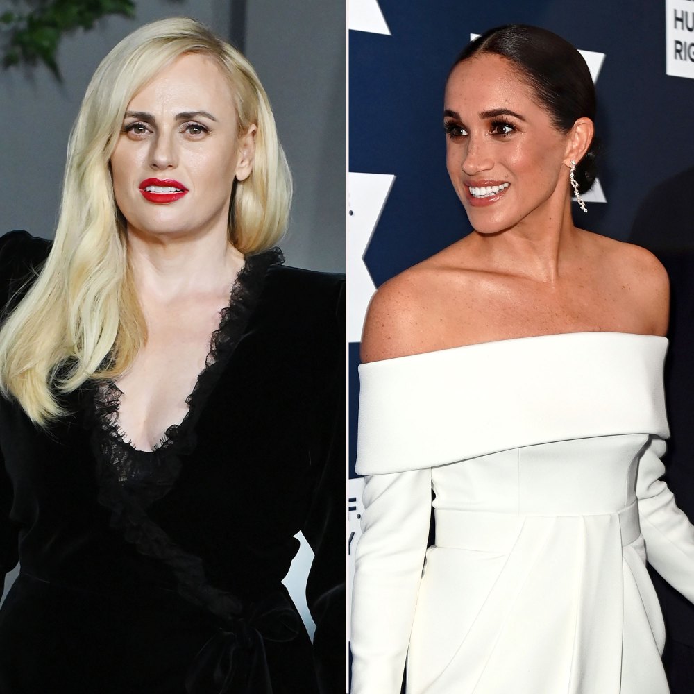 Rebel Wilson Claims Meghan Markle 'Was Not as Cool' to Her as Prince Harry During 1st Encounter white gown
