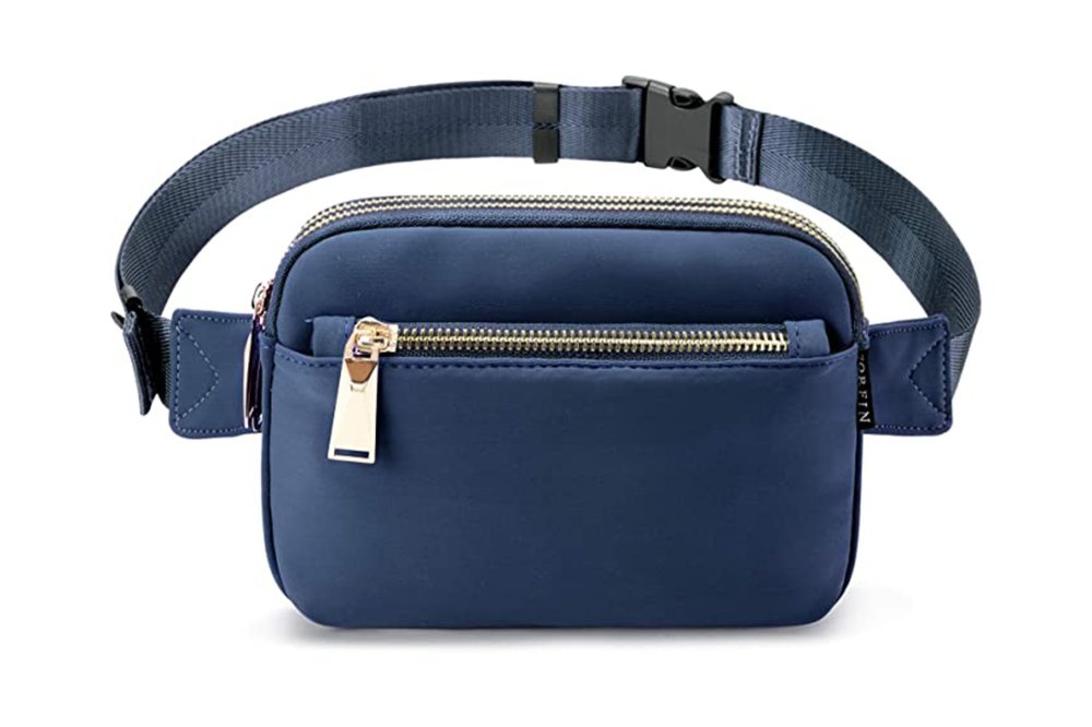 navy blue belt bag