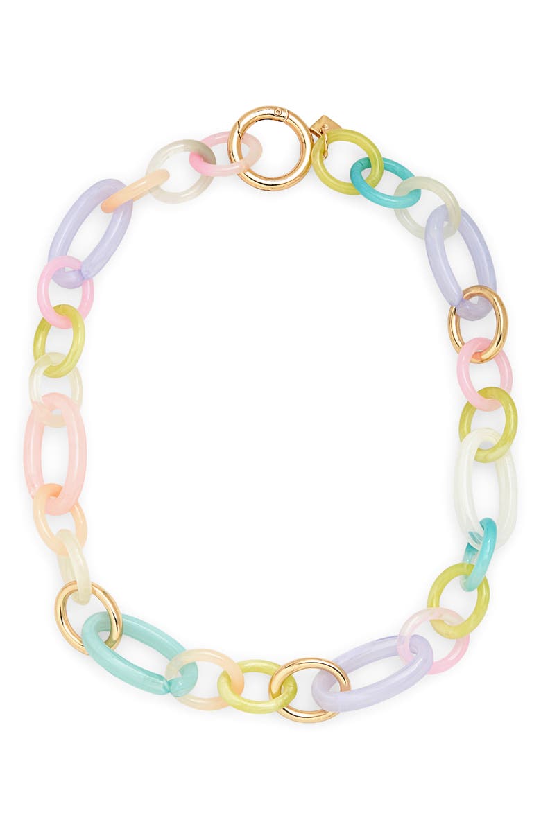 colorful chain necklace