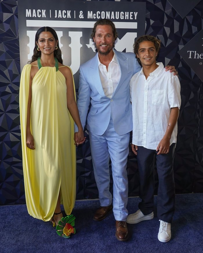 Matthew McConaughey, Camila Alves Bring Son Levi to Gala: Photo