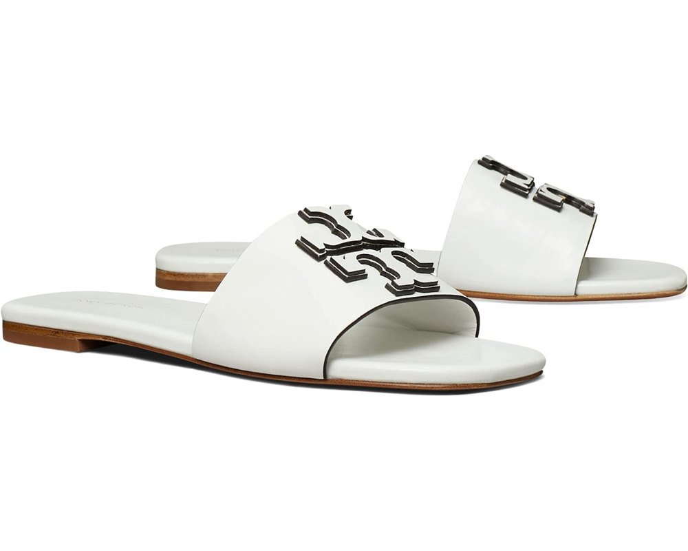 white Tory Burch sandals