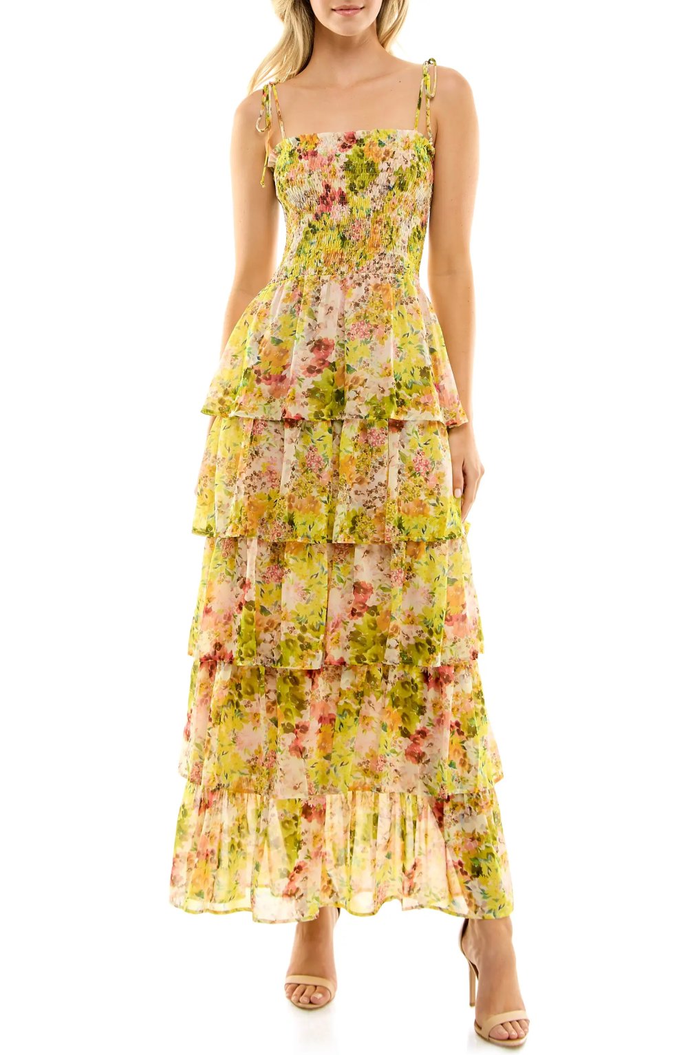 floral maxi dress