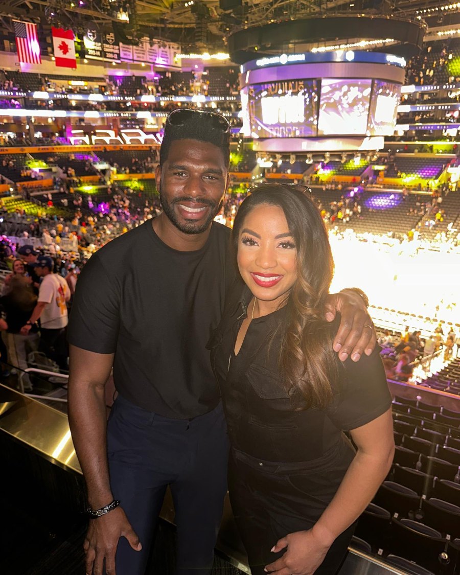 Love Is Blinds Tiffany and Brett Celebrate 1st Wedding Anniversary at Lakers Game