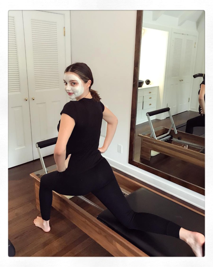 Expectant Celebrities Show Off Their Pregnancy Workouts Miranda Kerr