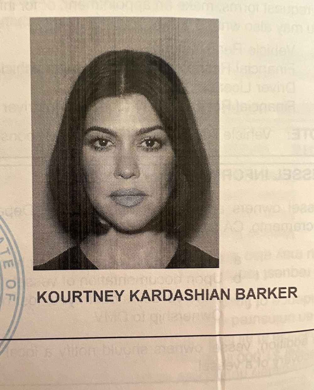 Kourtney Kardashian Legally Changes Name Drops New License Pic After Kim Kardashian DMV Scene Airs 2