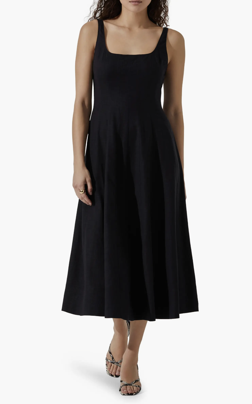 ASTR the label Square Neck Midi Dress