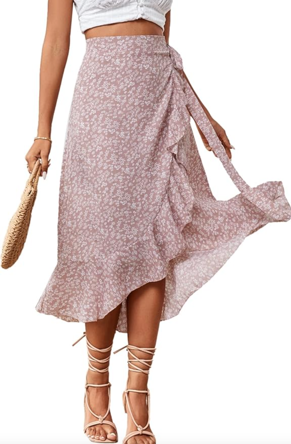 Lyaner boho wrap skirt