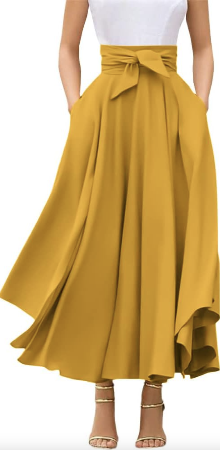 chouyatou High Waist Maxi Skirt