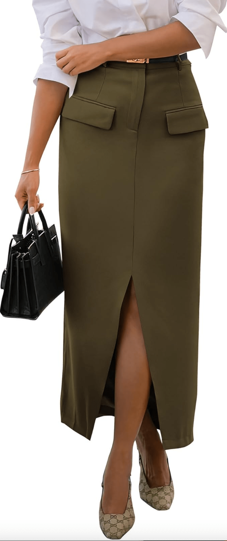 BTFBM High Waist Maxi Skirt