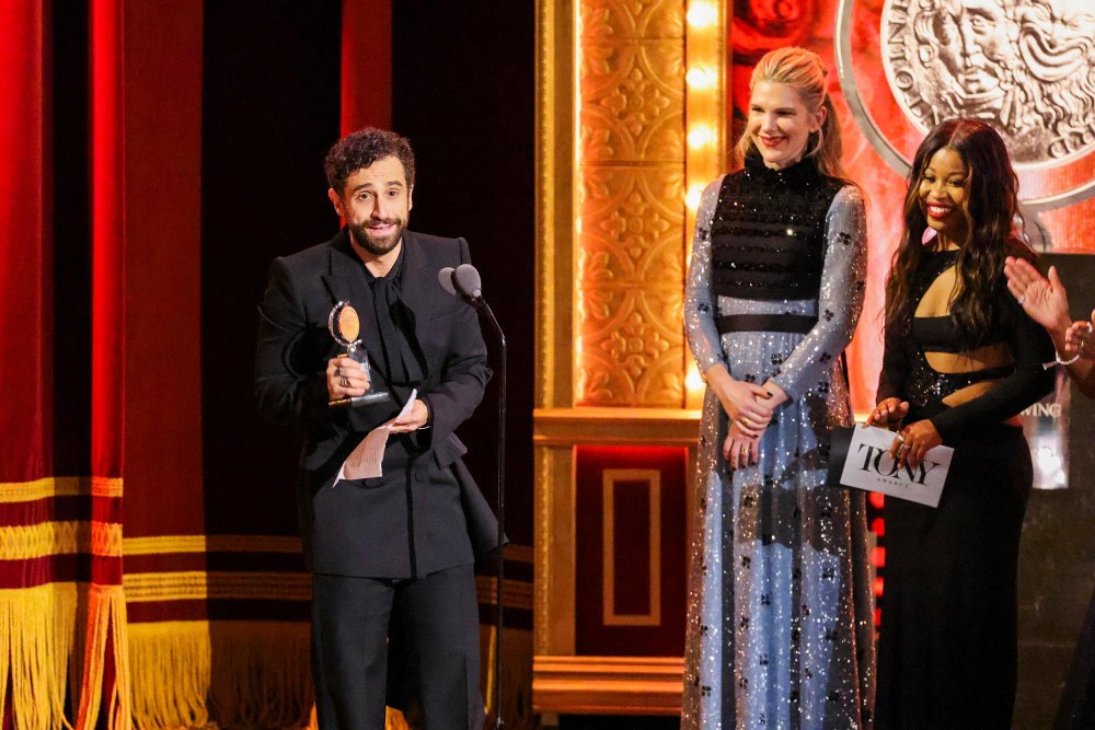 Tony-Awards-2023_Winners-259 Brandon Uranowitz, Lily Rabe and Dominique Fishback