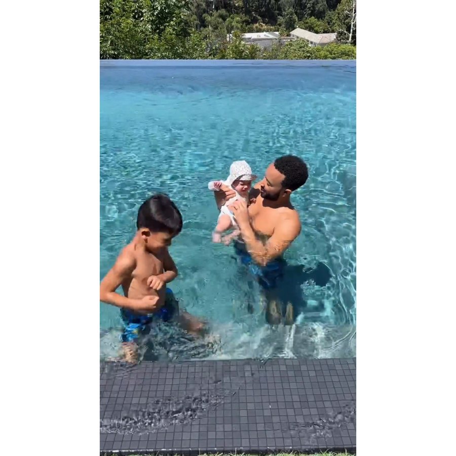 John Legend and More Celebs Soak Up the Sun With Their Kids at the Pool