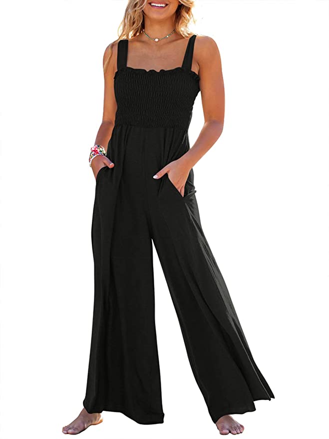 ANRABESS Women's Wide Leg Jumpsuit