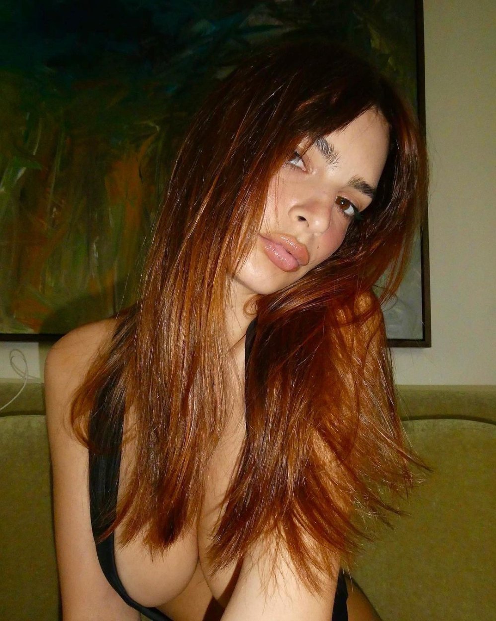 Emily Ratajkowski Looks Foxy With Ginger Hair: ‘Gone Red’