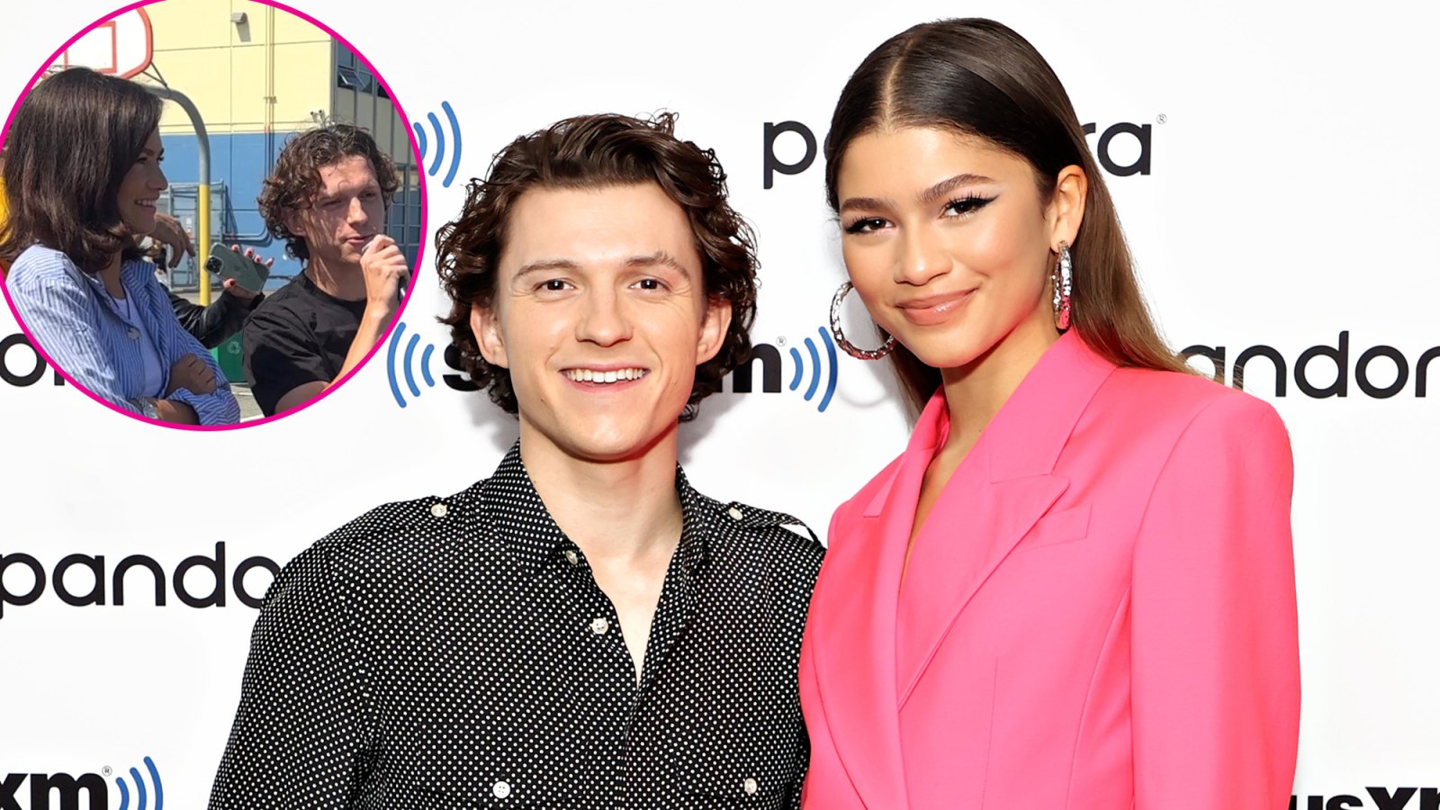 Zendaya Brings Tom Holland to Visit West Oakland Middle School With Hoop Bus and Project Backboard