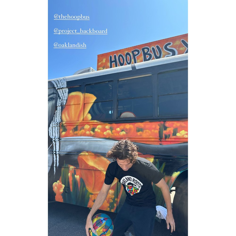 Zendaya Brings Tom Holland to Visit West Oakland Middle School With Hoop Bus and Project Backboard