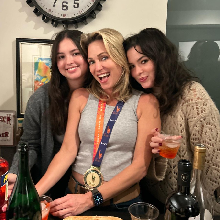 Amy Robach Celebrates Finishing Marathon With Daughters Ava and Annalise
