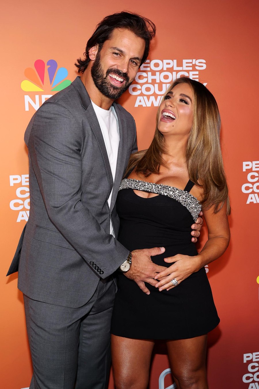 Eric Decker and Jessie James Decker GettyImages-1706895153 2023 People's Choice Country Awards
