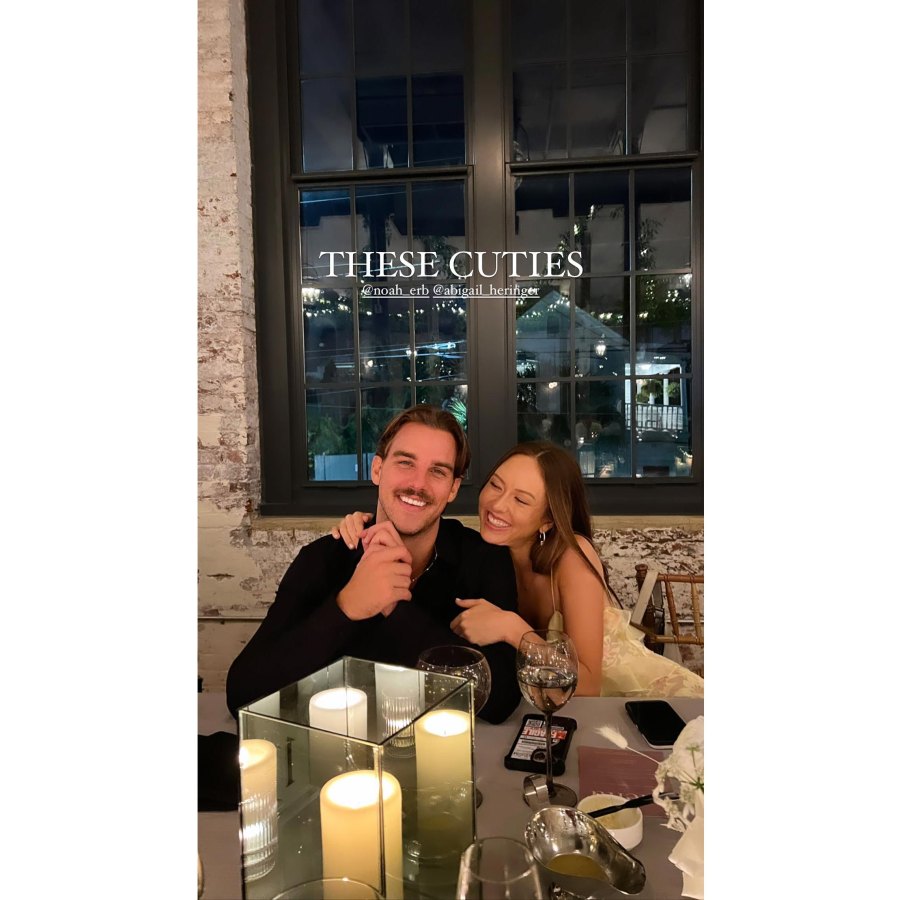 Noah Erb and Abigail Heringer Anna Redman Instagram All the Bachelor Nation Couples Who Attended Joe Amabile and Serena Pitt 2nd Wedding