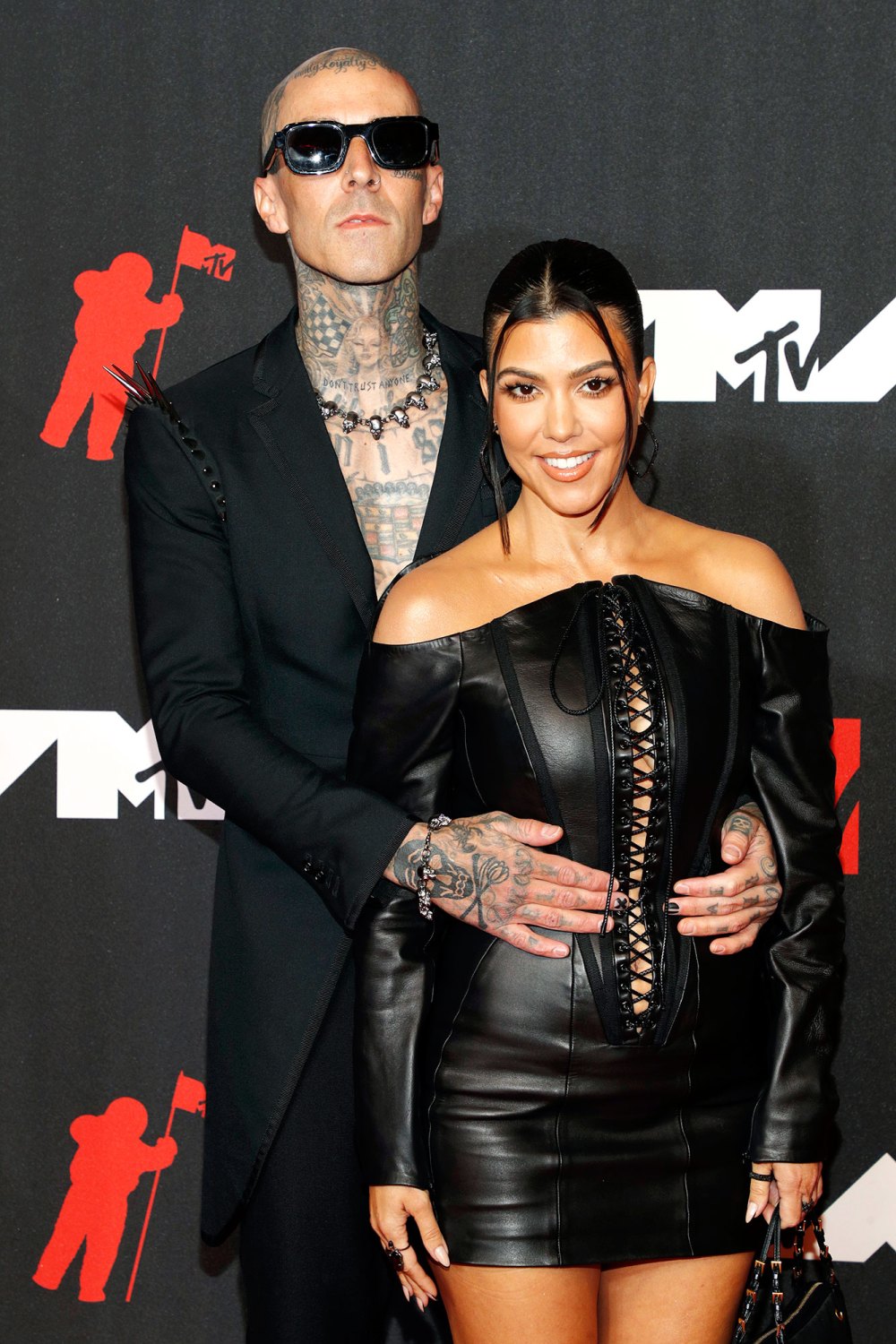 Travis Barker Leaves Blink-182 Tour Early for Urgent Family Matter Kourtney Kardashian 2021 MTV Video Music Awards