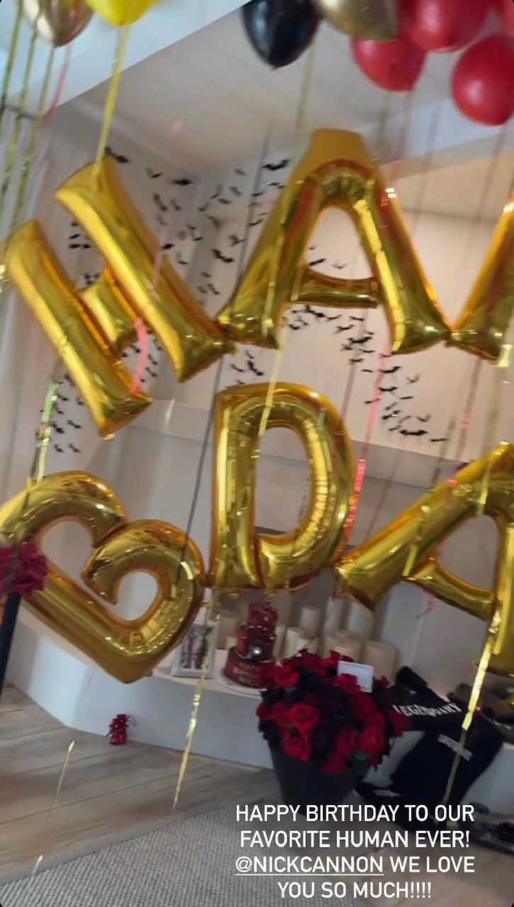 Nick Cannon's Birthday Balloons
