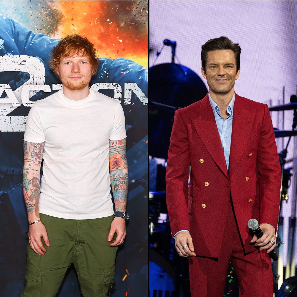 Ed Sheeran Brings Out Brandon Flowers For Mr Brightside Performance Its My Countrys National Anthem