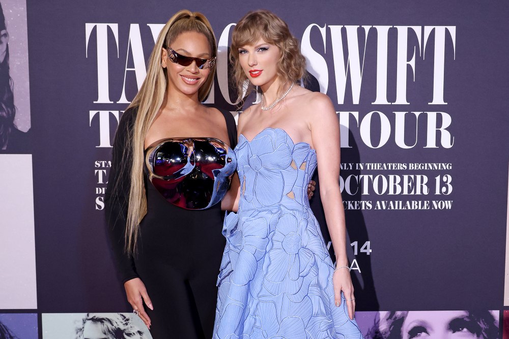 Taylor Swift and Beyonce Squash Rivalry Rumors at Eras Tour Movie Premiere 2