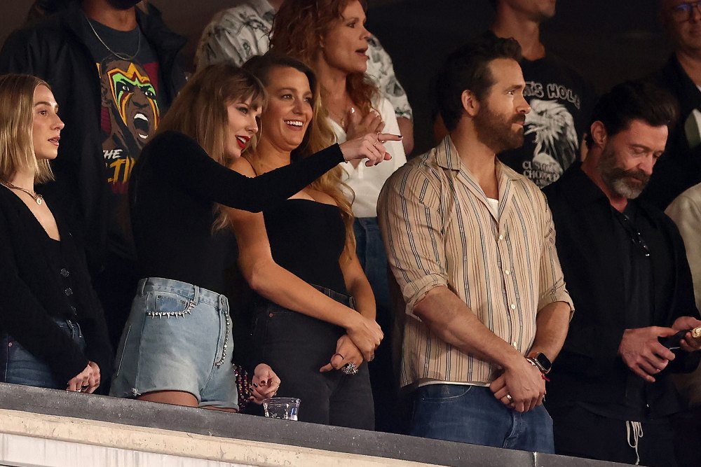 Taylor Swift at Chiefs Game with Blake Lively and Ryan Reynolds