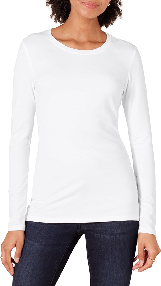 Amazon Essentials White Crewneck T-Shirt