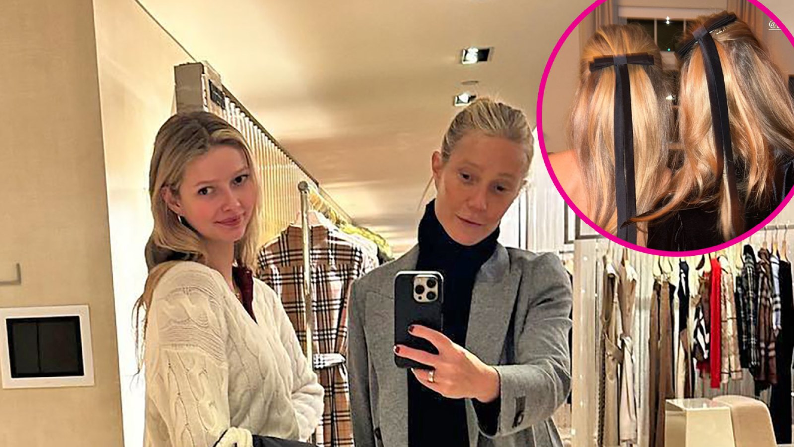 Gwyneth Paltrow and Apple Martin Wear Matching Velvet Bows on Thanksgiving