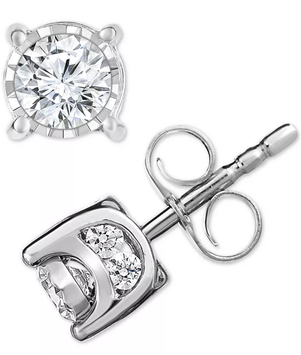 Macy's diamond earrings