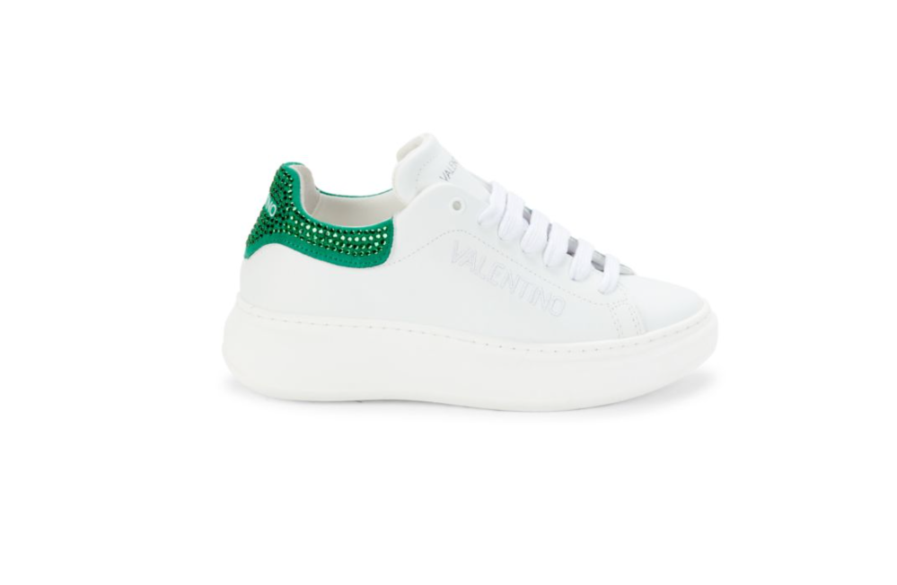 Valentino by Mario Valentino Fresia Studded Leather Sneakers