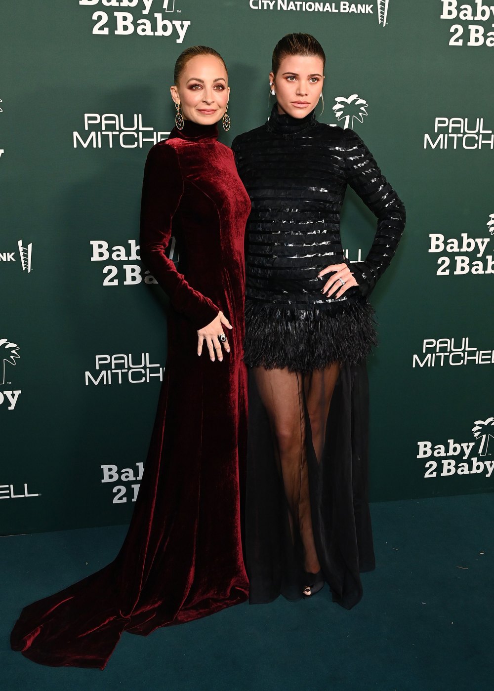 Sisters Nicole Richie and Sofia Richie Make Rare Red Carpet Appearance at Baby2Baby Gala