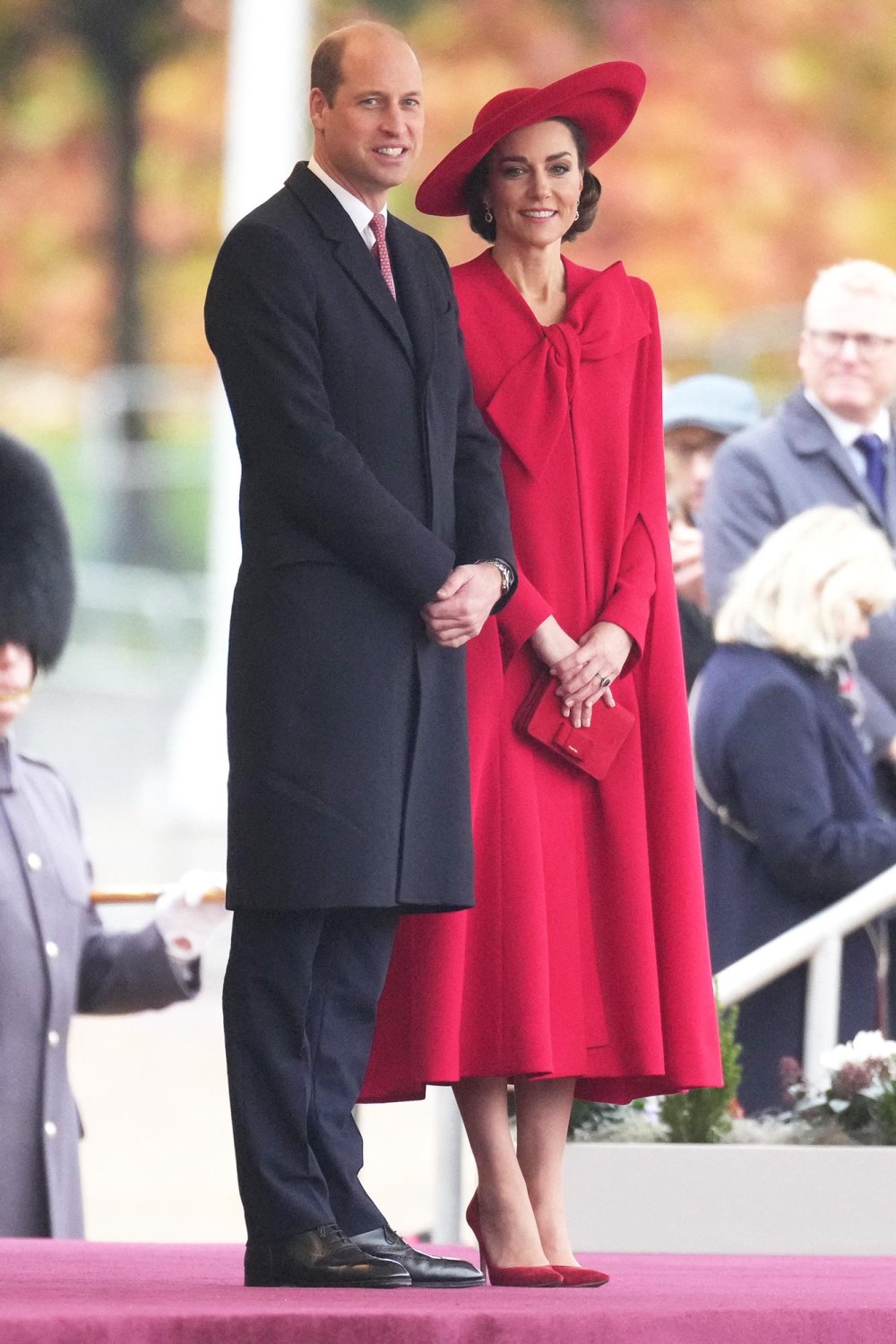 Kate Middleton Gives Quick Curtsy to King Charles III