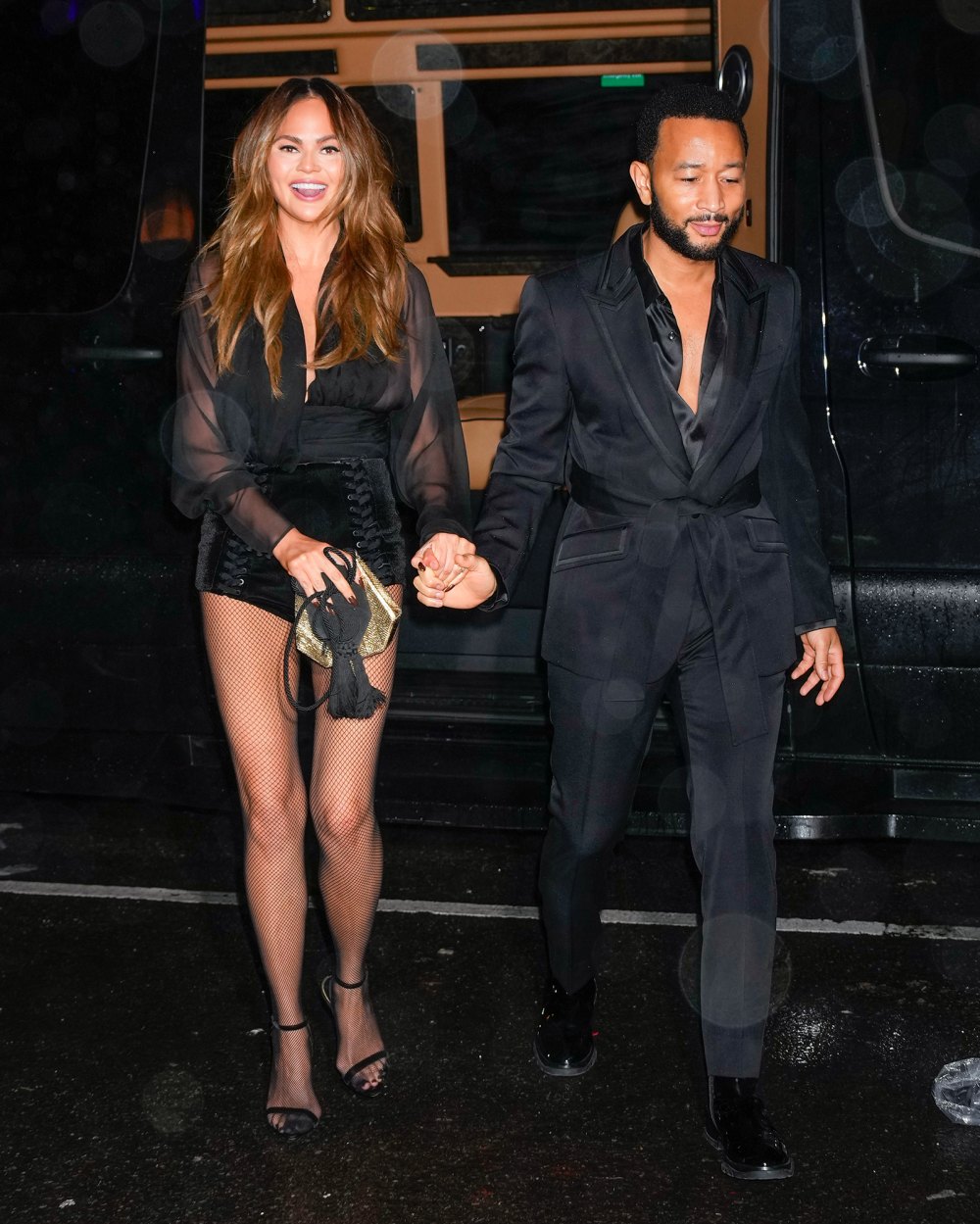 Chrissy Teigen and John Legend out in NYC for John's Birthday