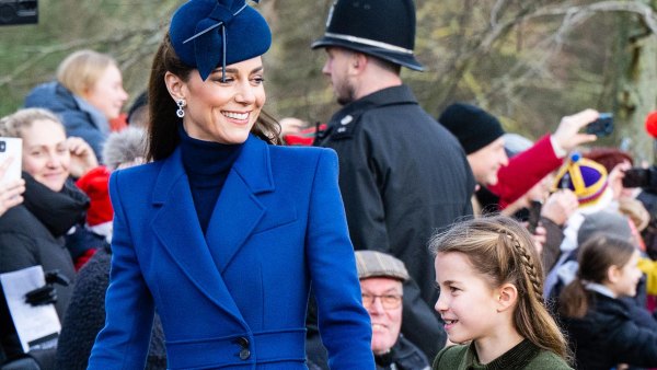 Kate Middleton Is a Sight to See in Blue Ensemble for Christmas Service 616