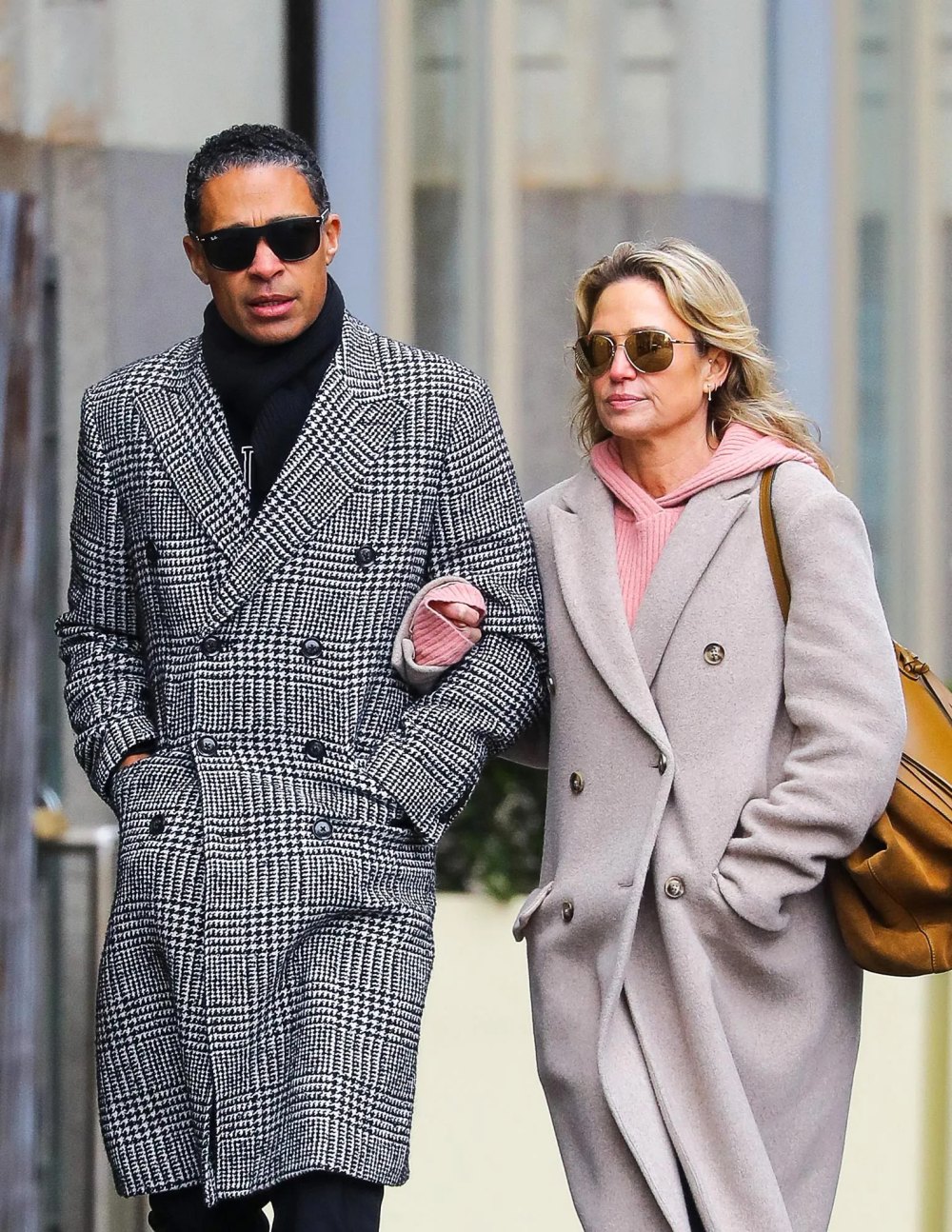 Amy Robach and T.J. Holmes Enjoy NYC Stroll Before Andrew Shue and Marilee Fiebig Left on a Getaway