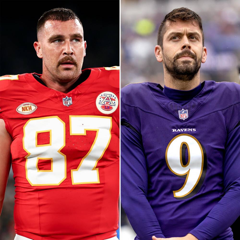 Baltimore Ravens Kicker Justin Tucker Responds to Travis Kelce Tossing His Helmet Before AFC Championship