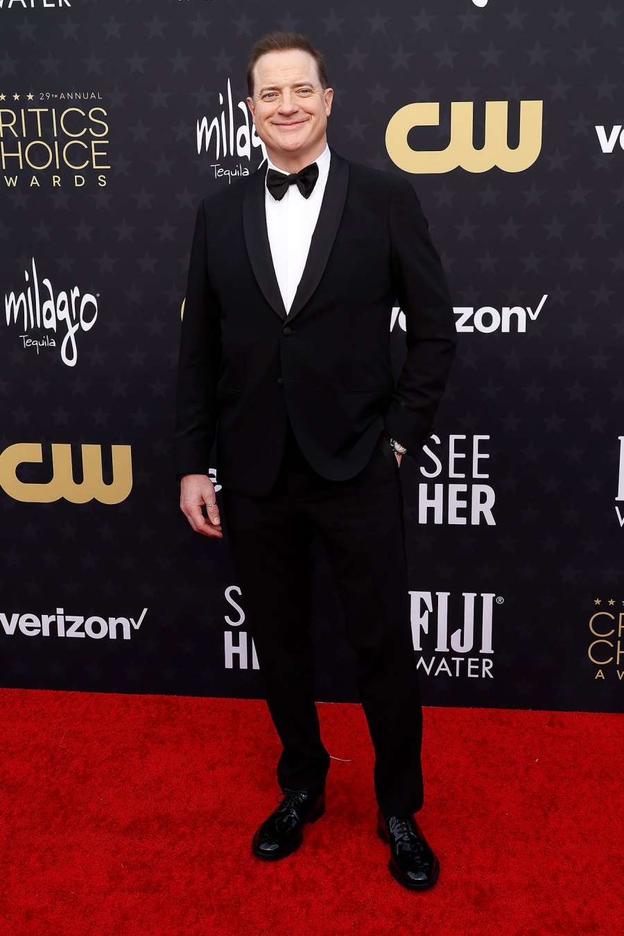 Brendan Fraser Red Carpet Arrival 2024 Critics Choice Awards