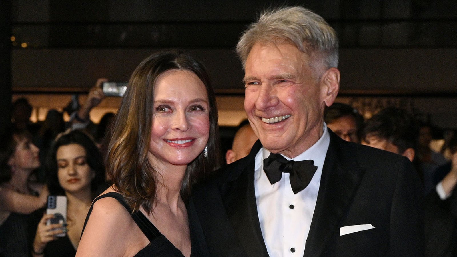 Calista Flockhart and Harrison Ford