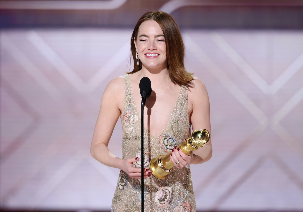 Emma Stone Gives Adorable Shout Out to Husband Dave McCary in Golden Globes Acceptance Speech